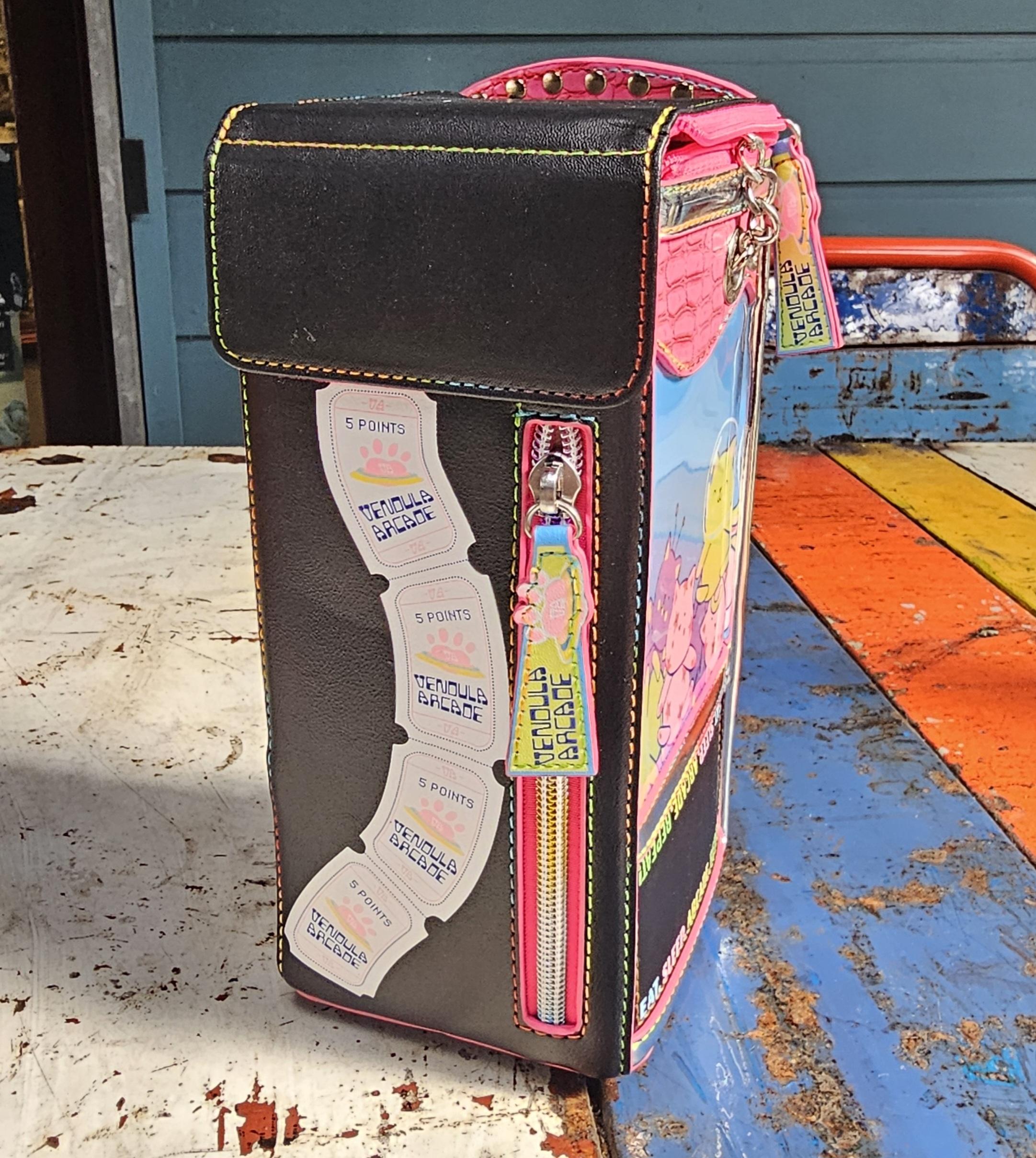 Vendula Crossbody Bag - Arcade Game Kitty Naughts - morpeth antique centre hunter valley region sloan slouch sloth bag tote weekender mini grace grab coin purse wallet taylor box phone pouch chameleon arcade crossbody