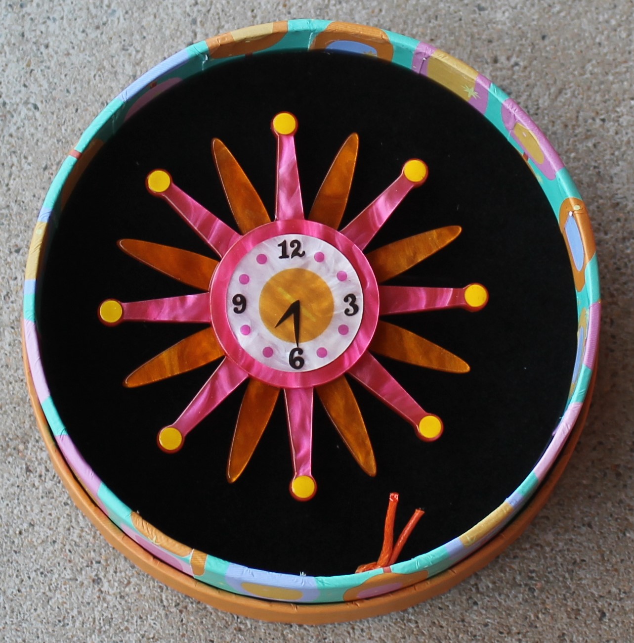 Erstwilder Brooch - Starburst Clock - morpeth antique centre hunter region valley erstwilder earrings brooch necklace atomic abode retro nineteen sixties seventies starburst clock