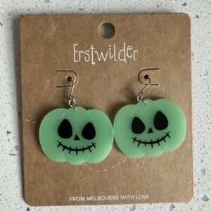 Erstwilder Earrings – Jack O Lantern – Glow In The Dark