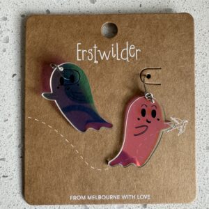 Erstwilder Earrings – Ghost – Iridescent