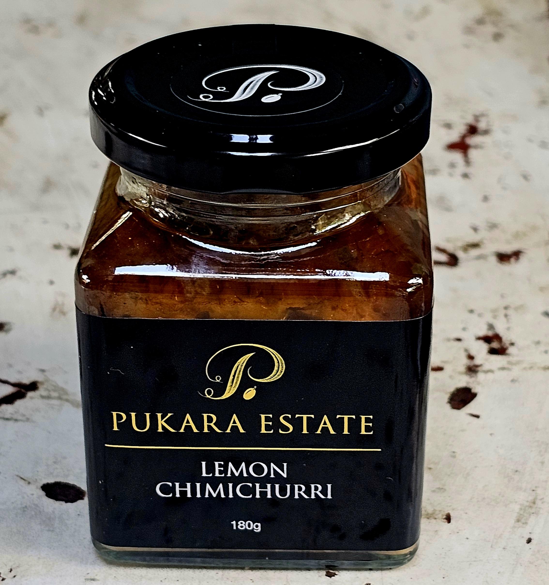 Pukara Estate - Lemon Chimichurri - morpeth gourmet foods gallery pukara estate family farm 180g sauce relish chutney jam australian dressing lemon chimichurri