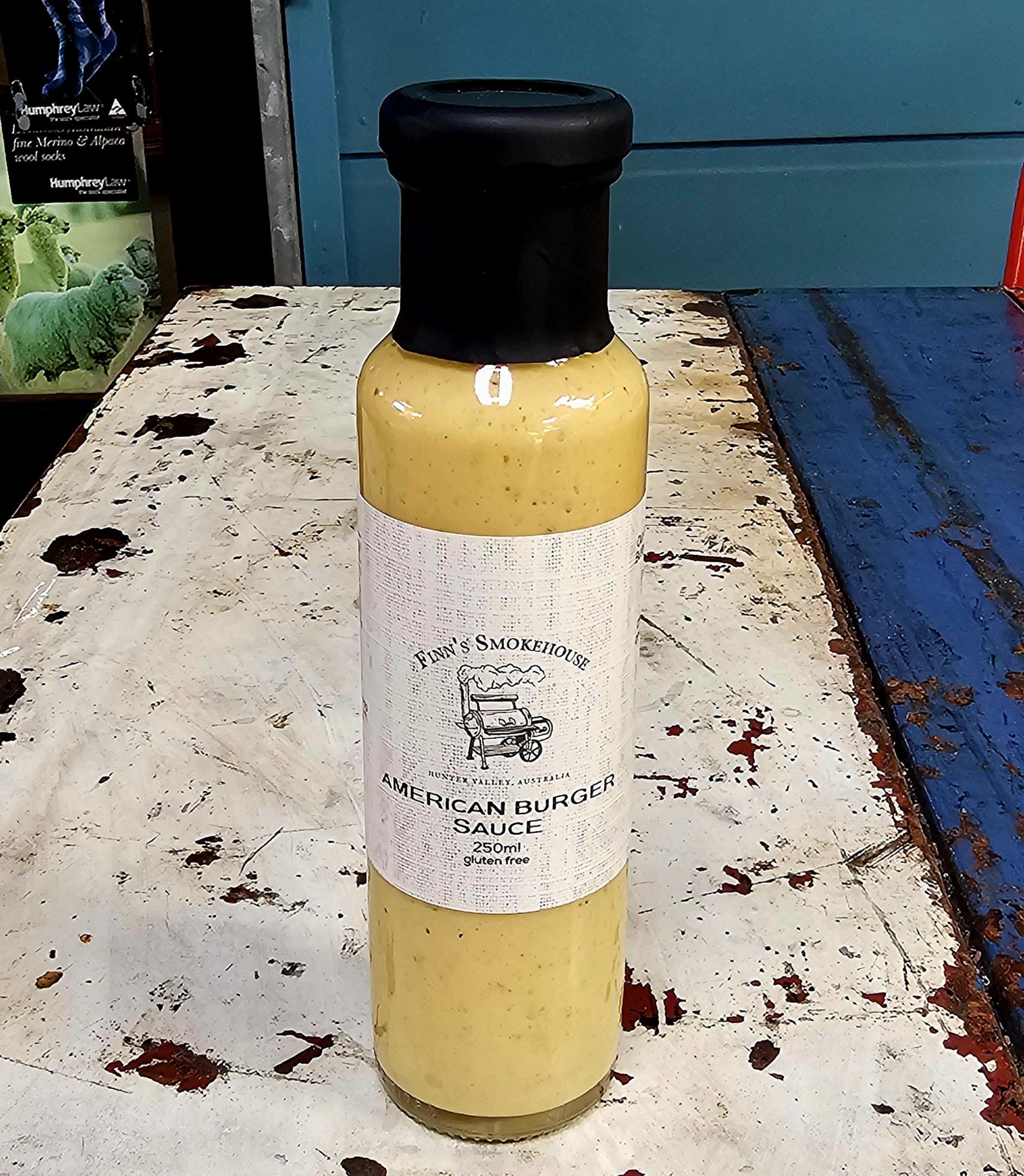 American Burger Sauce - morpeth gourmet foods hunter valley region myanbah farm sauce finn's kitchen dressing relish butter dessert chutney gluten free american burger sauce