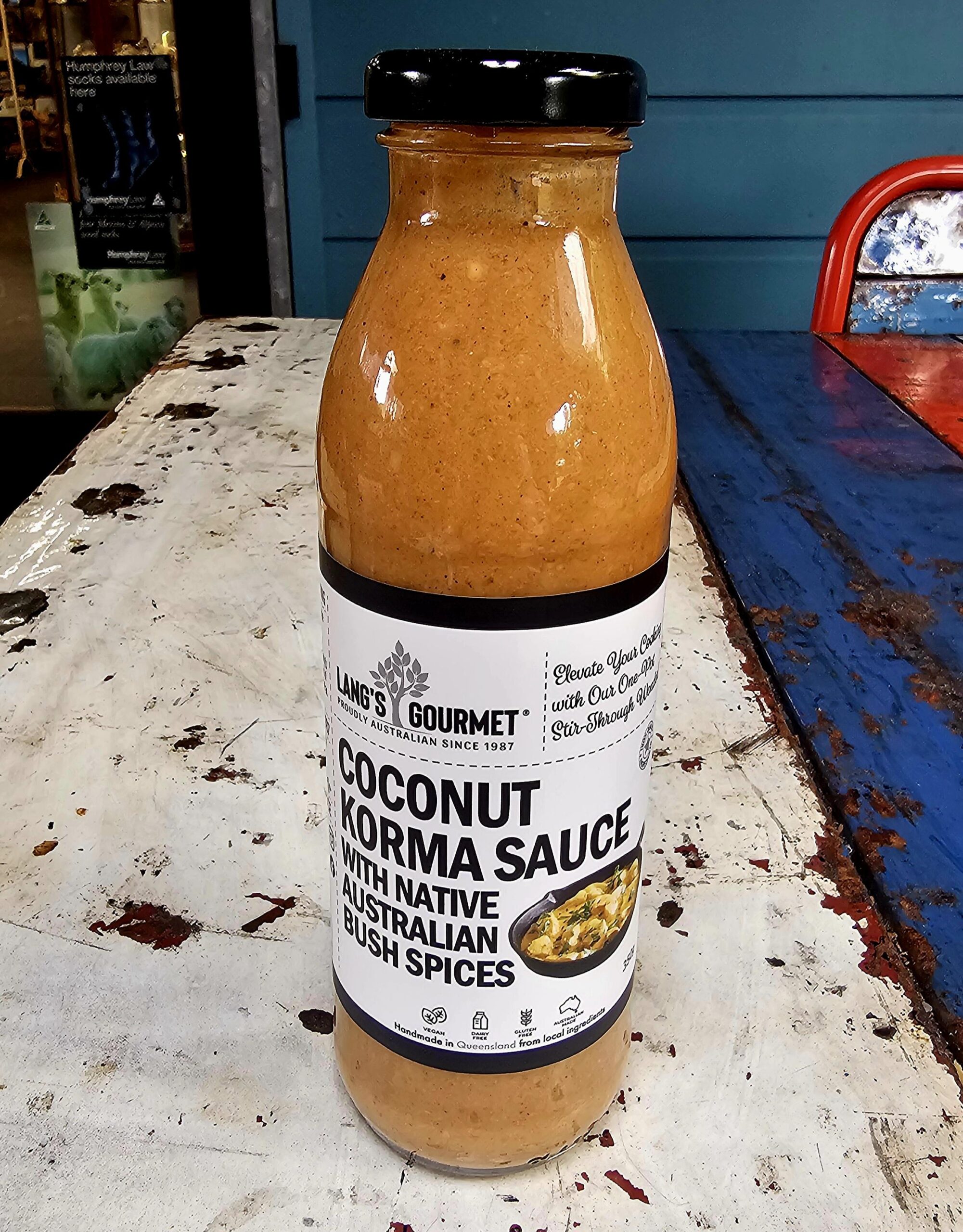Lang's Coconut Korma Sauce - morpeth gourmet foods gallery langs queensland australian native ingredients family fresh coconut korma sauce bush spices