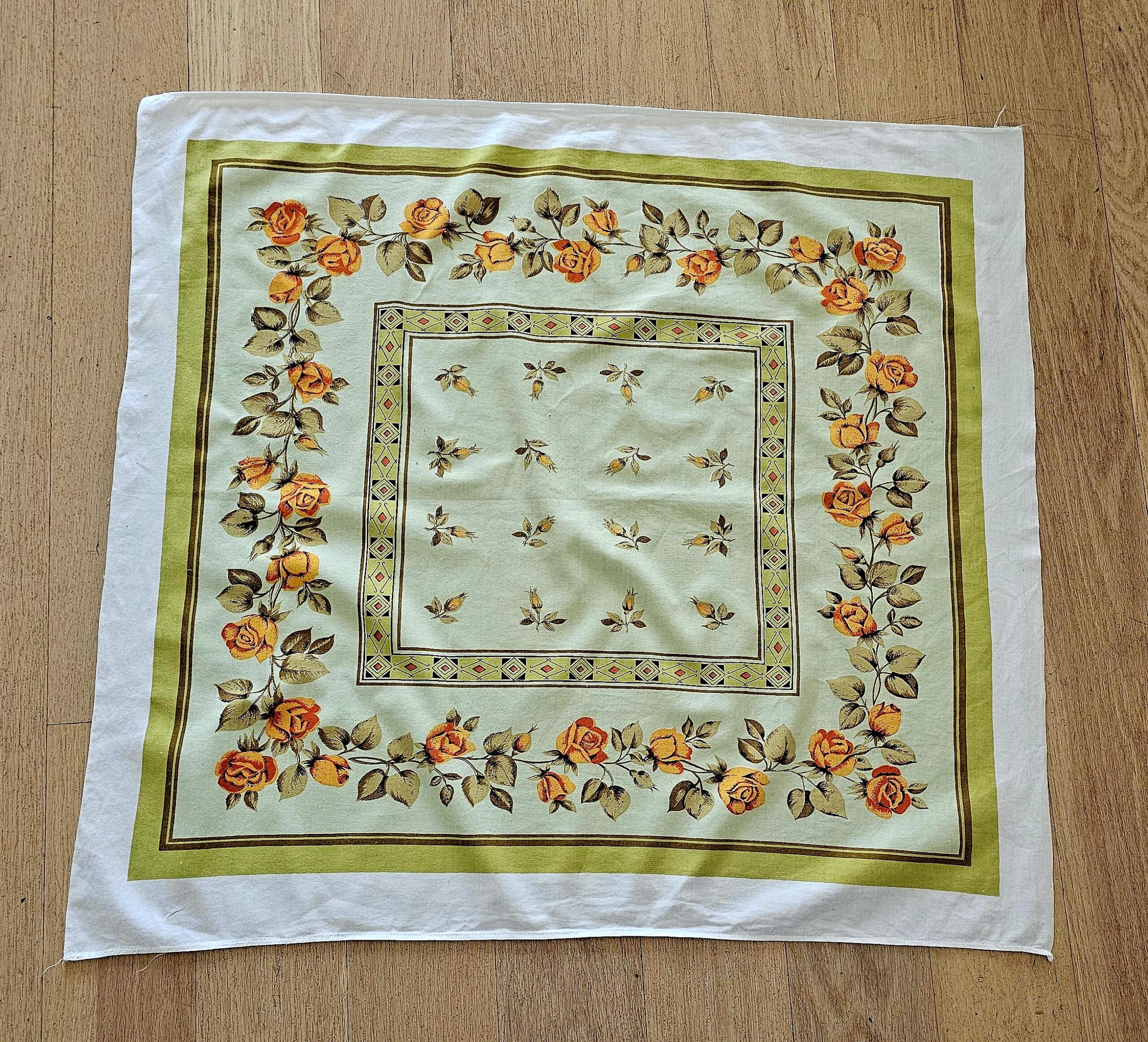 Suppercloth - Russet Roses - morpeth antique centre hunter valley region cotton linen tea towel road trip vintage floral town village destination yellow roses green border