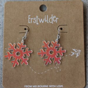 Erstwilder Earrings – Snowflake Iridescent