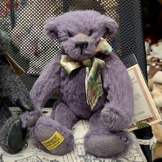 Merrythought Amethyst Bear - Morpeth Teddy bears Merrythought Amethyst