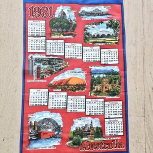 Teatowel – Calendar 1981 Australia