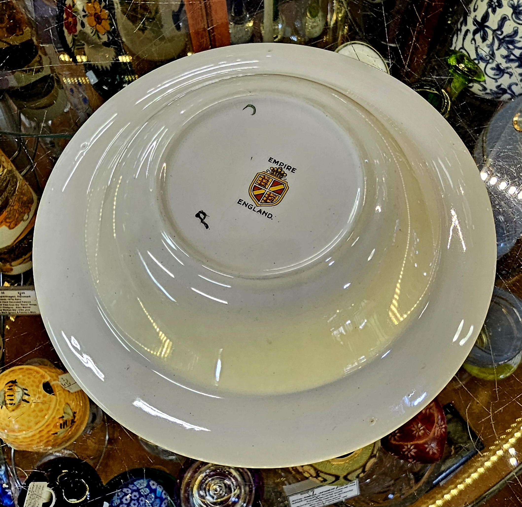 Edward VIII Souvenier Porridge Bowl - morpeth antique centre hunter valley region vintage england edward viii eighth porridge bowl empire ware