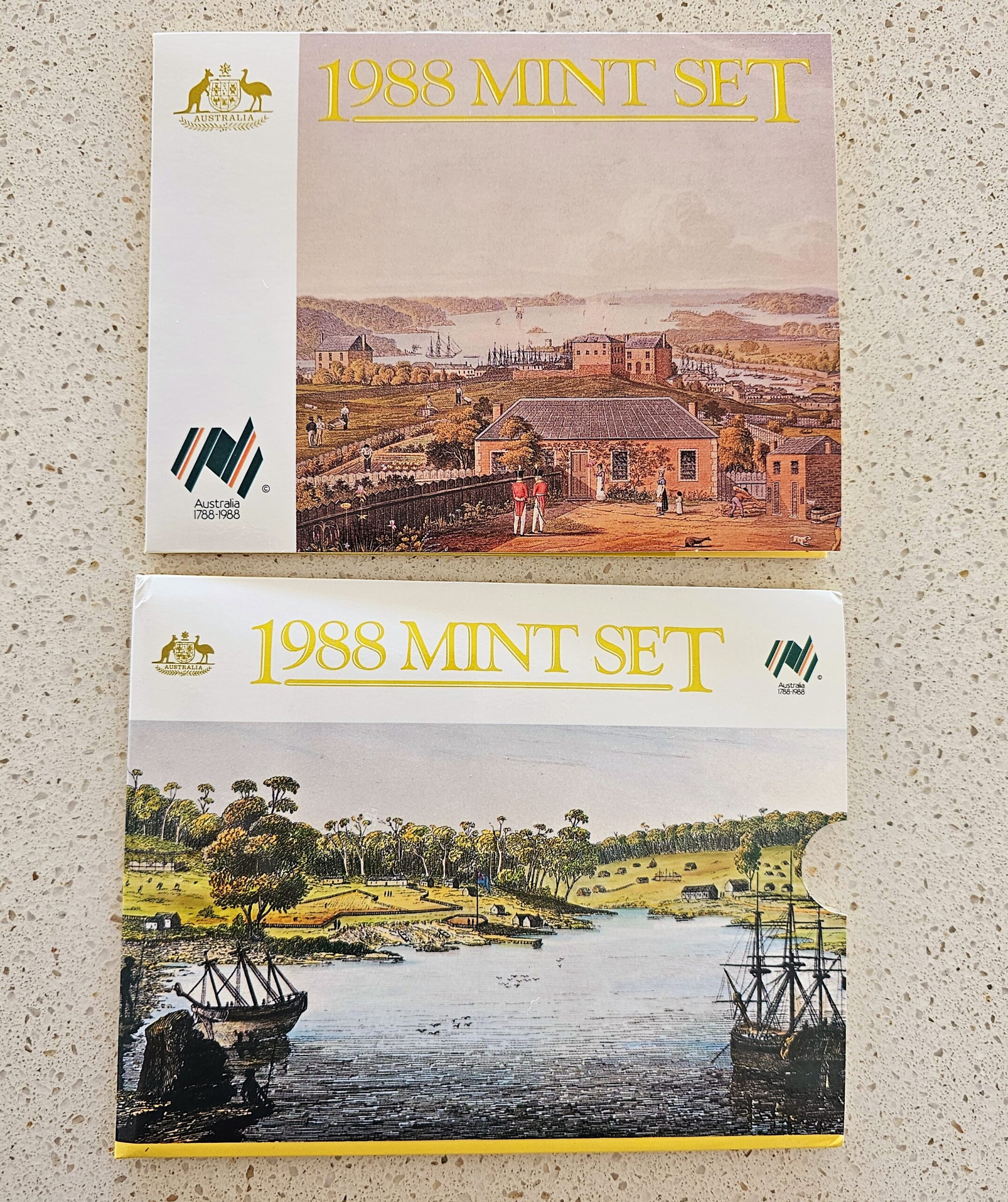 Australian Mint Uncirculated Coin Set - 1988 - morpeth antique centre hunter valley region australian mint set uncirculated coins birth year bicentenary 1988 two hundred years british settlement