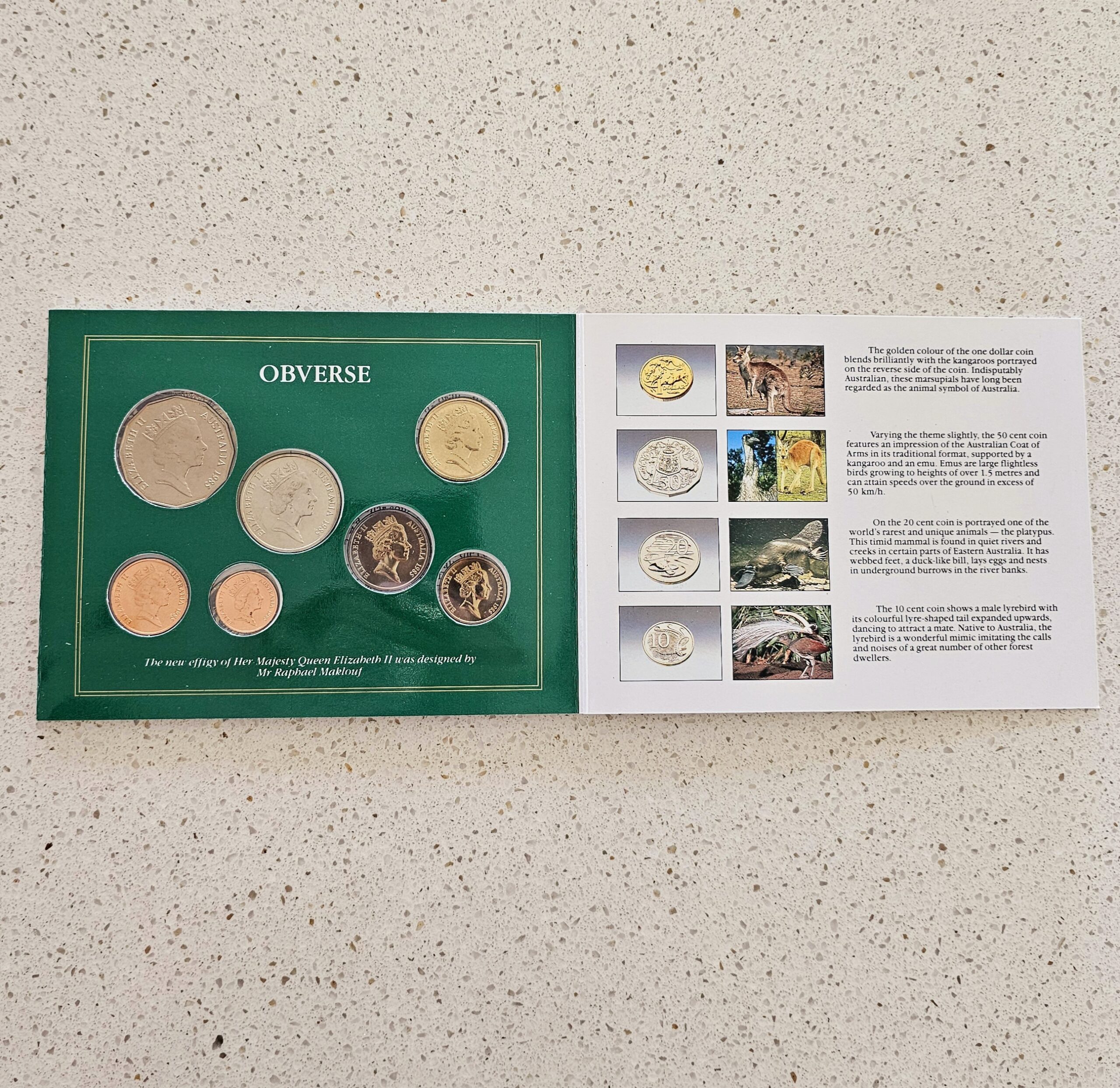 Australian Uncirculated Coin Set - 1985 - morpeth antique centre hunter valley region australian mint set uncirculated coins birth year 1985
