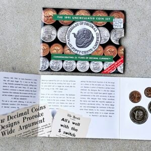 Australian Uncirculated Coin Set – 1991