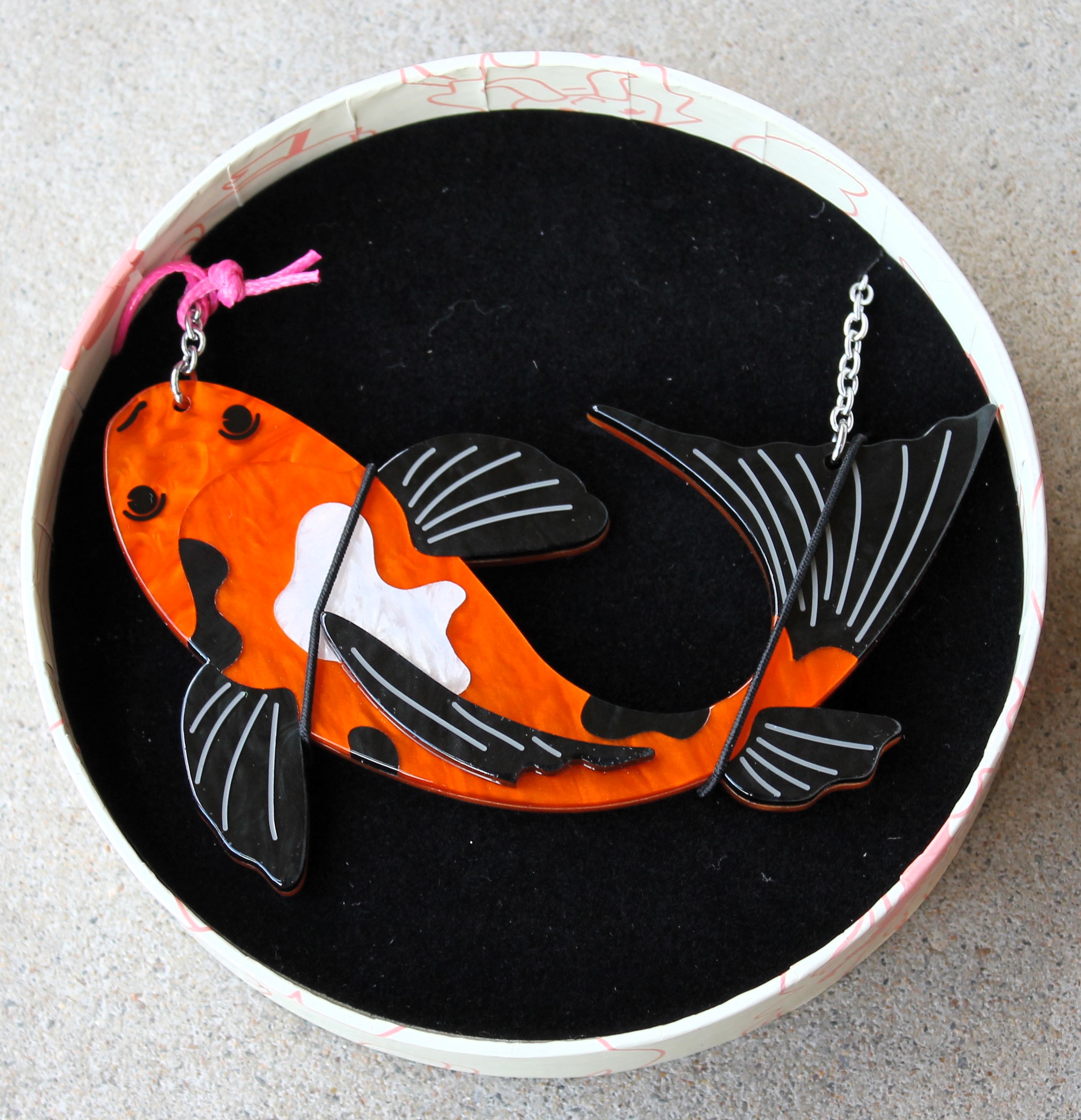 Erstwilder Necklace - Playing Koi - morpeth antique centre hunter valley region erstwilder necklace earrings fan favourites playing koi