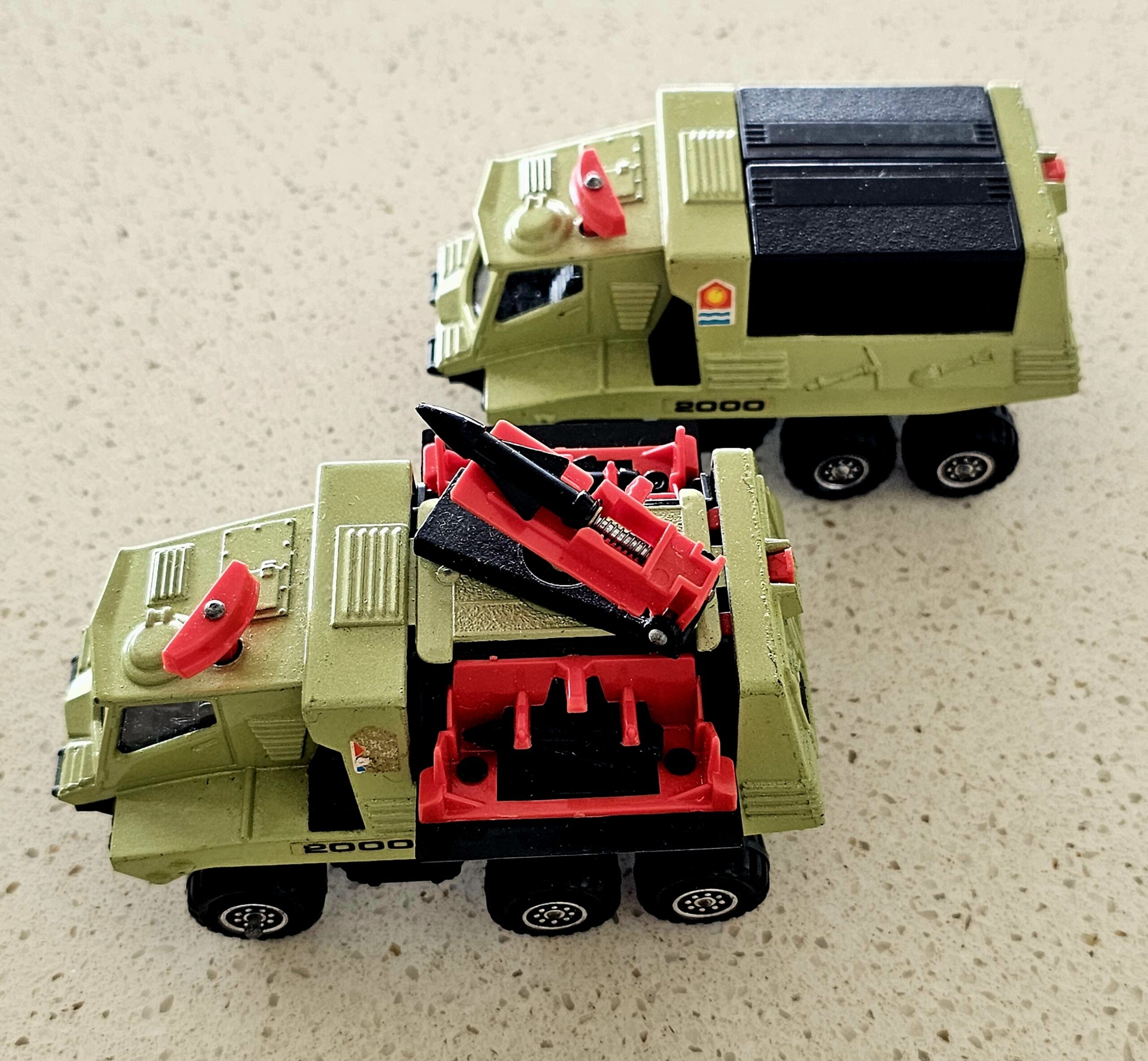 Lesney Matchbox K-III Missile Launcher Toy - morpeth antique centre hunter valley region lesney made in england matchbox K-III missile launcher vehicle truck rocket toy vintage 1975 battle kings