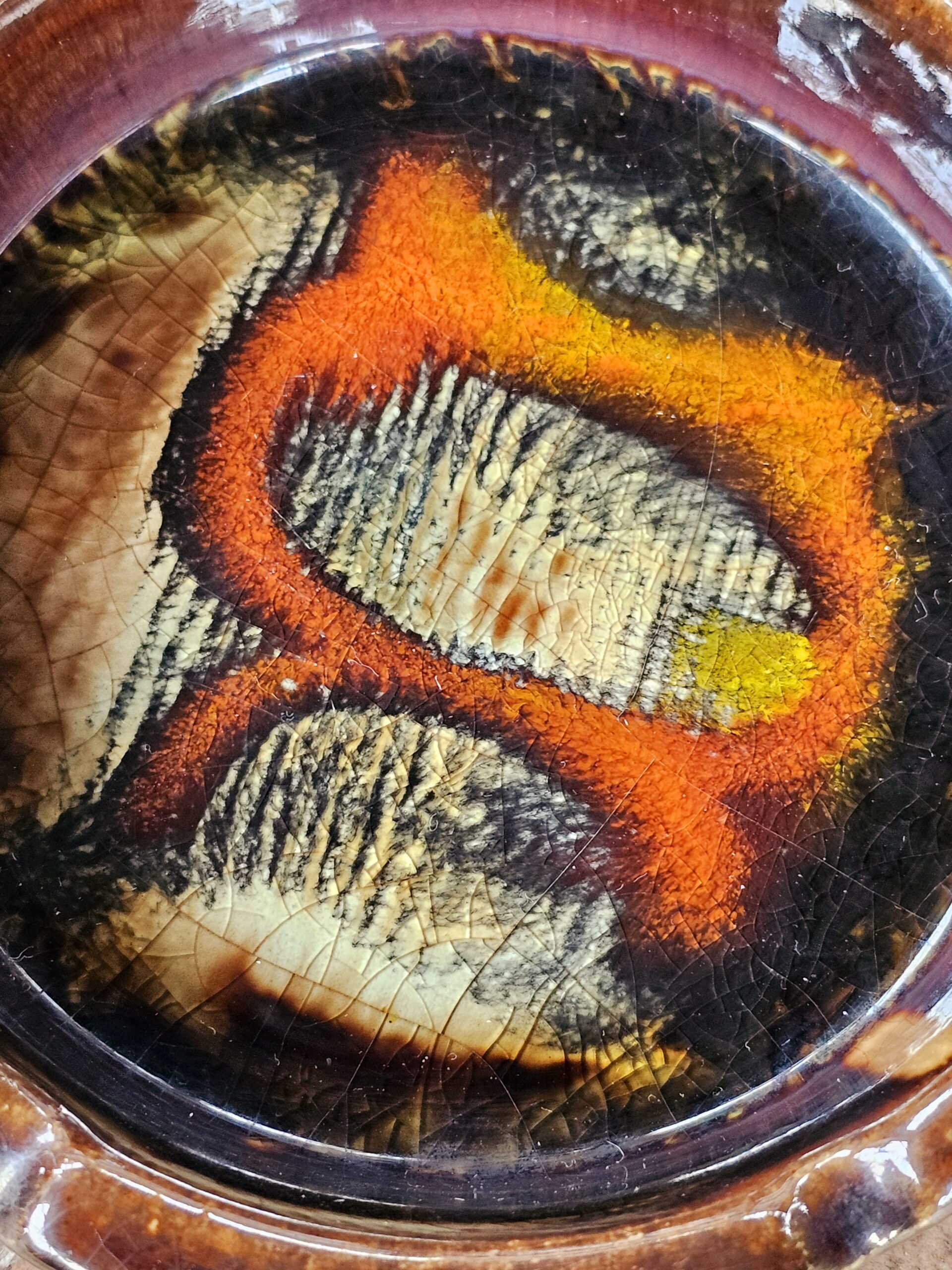 Australian Pottery by Ellis Tray - morpeth antique centre hunter valley region ellis australian pottery melbourne victoria tray ash cigarette ceramic mid century modern