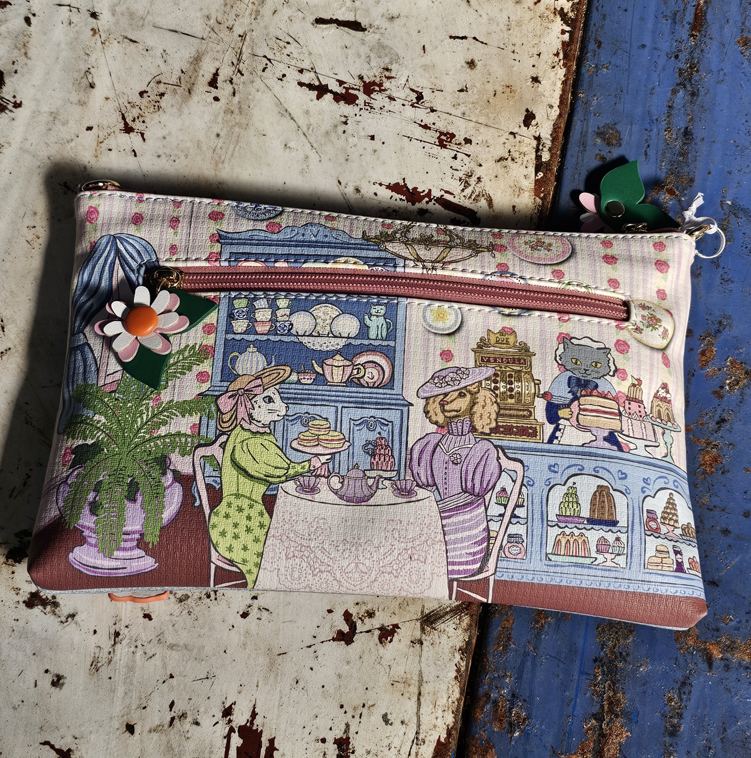 Vendula Pouch Bag - Tearooms - morpeth gift gallery hunter valley region vendula london vegan handbag shop store front tea rooms bella everly hollis grace grab square wallet key coin purse zip mini callaway pouch phone flip universal clipper shopper