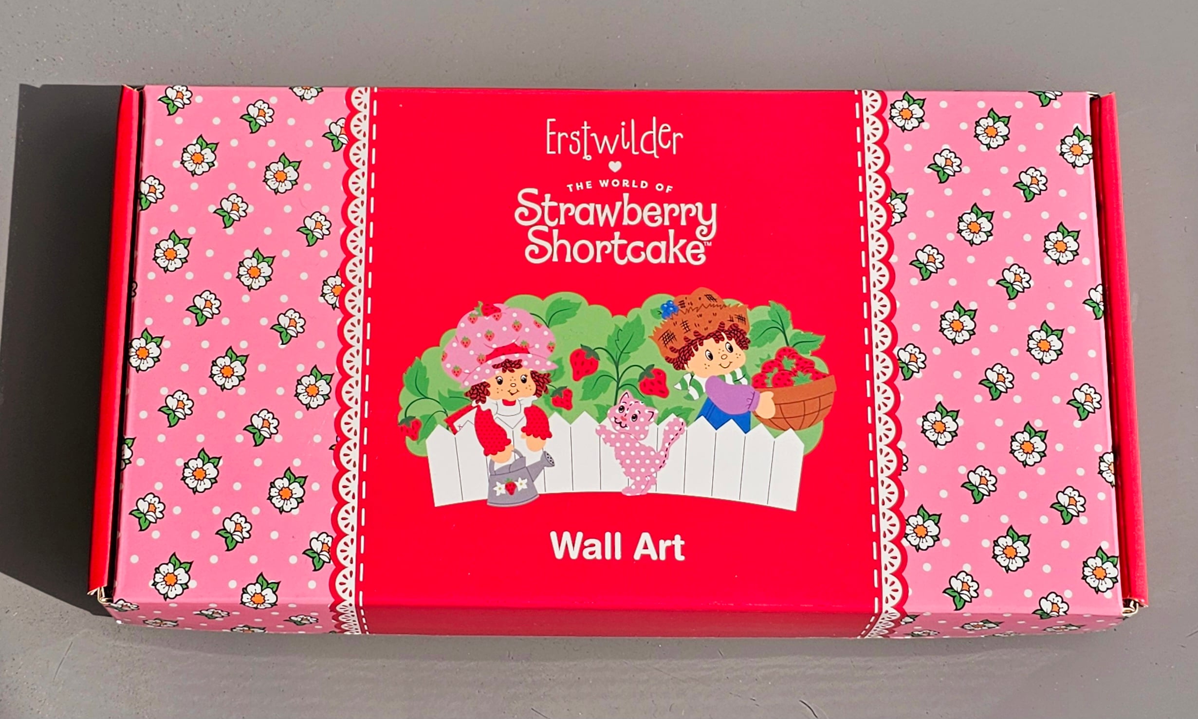 Erstwilder Wall Art - A Very Strawberry Garden - morpeth antique centre hunter valley region erstwilder brooch earrings necklace enamel pin wall art mini strawberry shortcake retro collectable resin art blueberry muffin a very garden