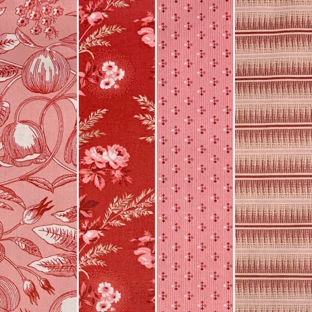 Andover Fabric Fat Quarters x 4 (code 1098) - Morpeth Antique Centre quilt craft fabric new Andover
