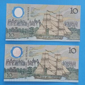 Australian Ten Dollar Banknote – Circulated Condition