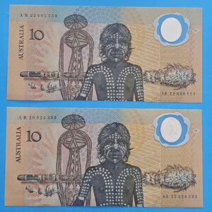 Australian Ten Dollar Banknote – Circulated Condition