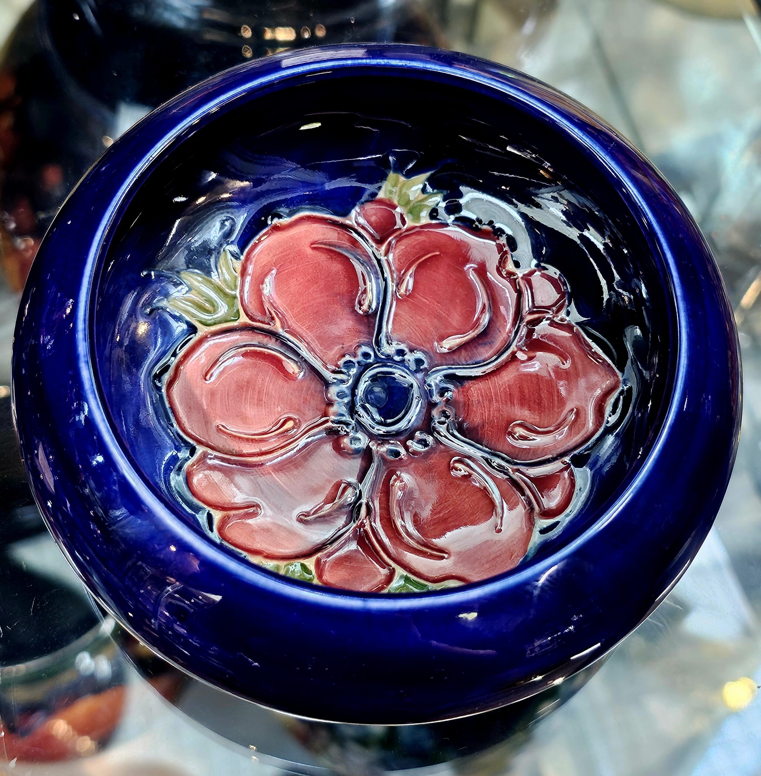 Moorcroft Pottery Bowl - morpeth antique centre hunter valley region william walter moorcroft pottery ceramics vase ink well candlestick plate bowl dish england stoke on trent handmade vintage
