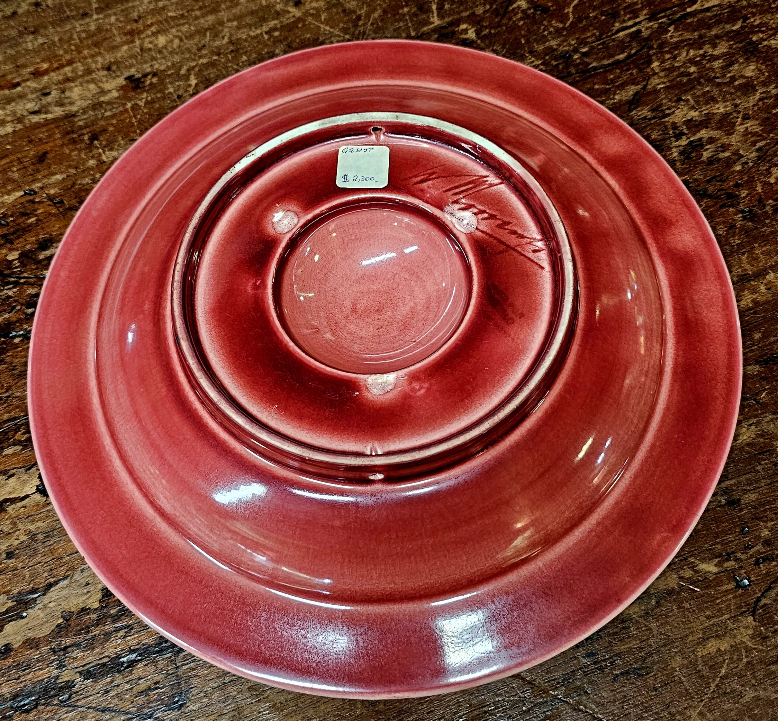 Moorcroft Pottery Flamminian Dish for Liberty & Co - morpeth antique centre hunter valley region william walter moorcroft pottery ceramics vase ink well candlestick plate bowl dish england stoke on trent handmade vintage liberty london