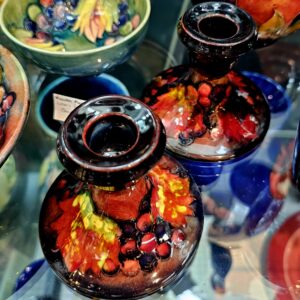 Moorcroft Candlestick Pair