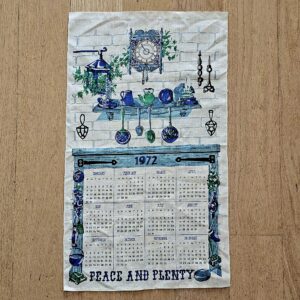 Teatowel – Calendar 1972 (Kitchen)