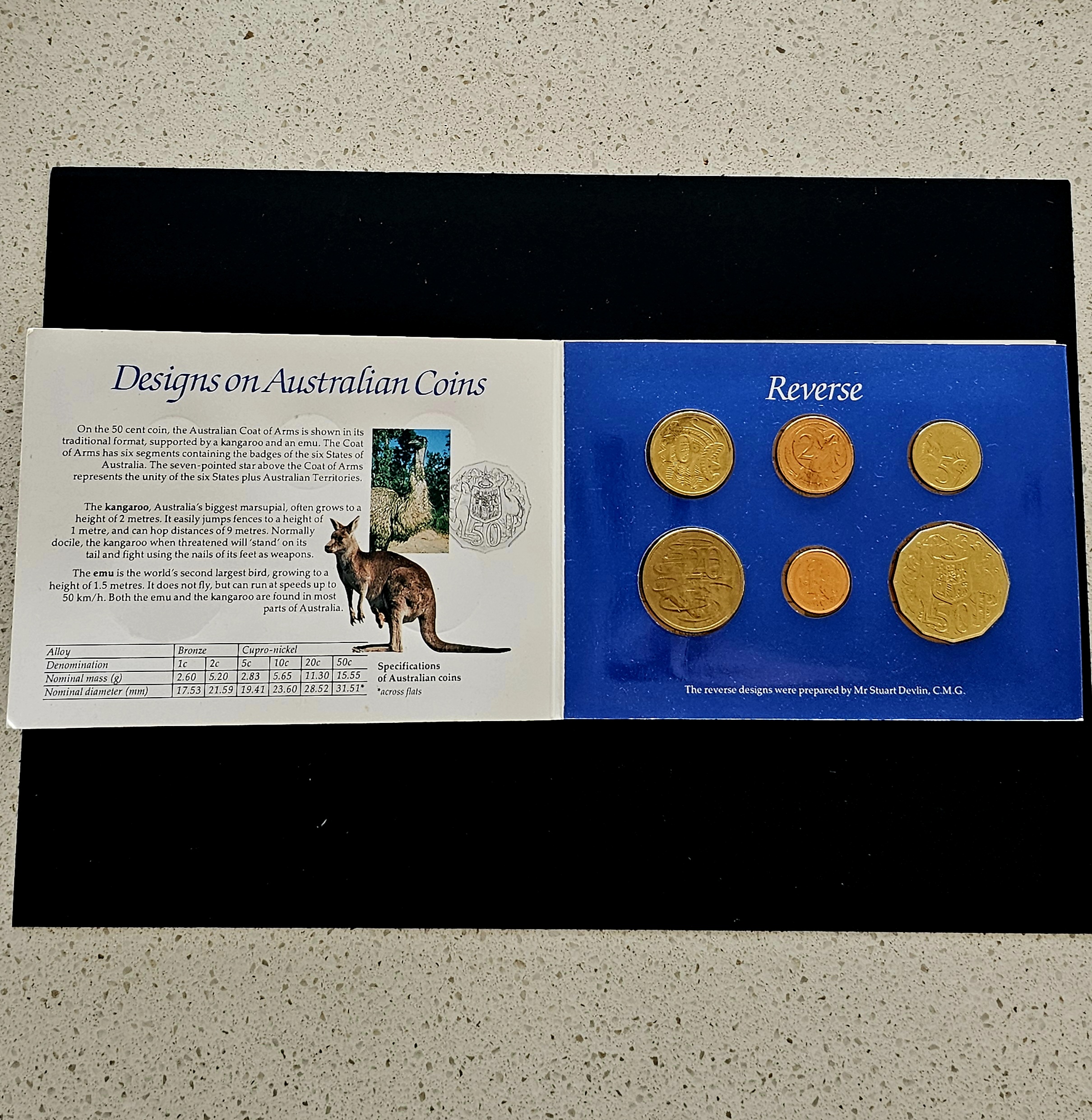 Australian Mint Coin Set 1984 - morpeth antique centre hunter valley region australian royal mint coin set uncirculated 1984