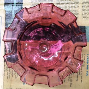 Victorian Era Glass Footed Bowl