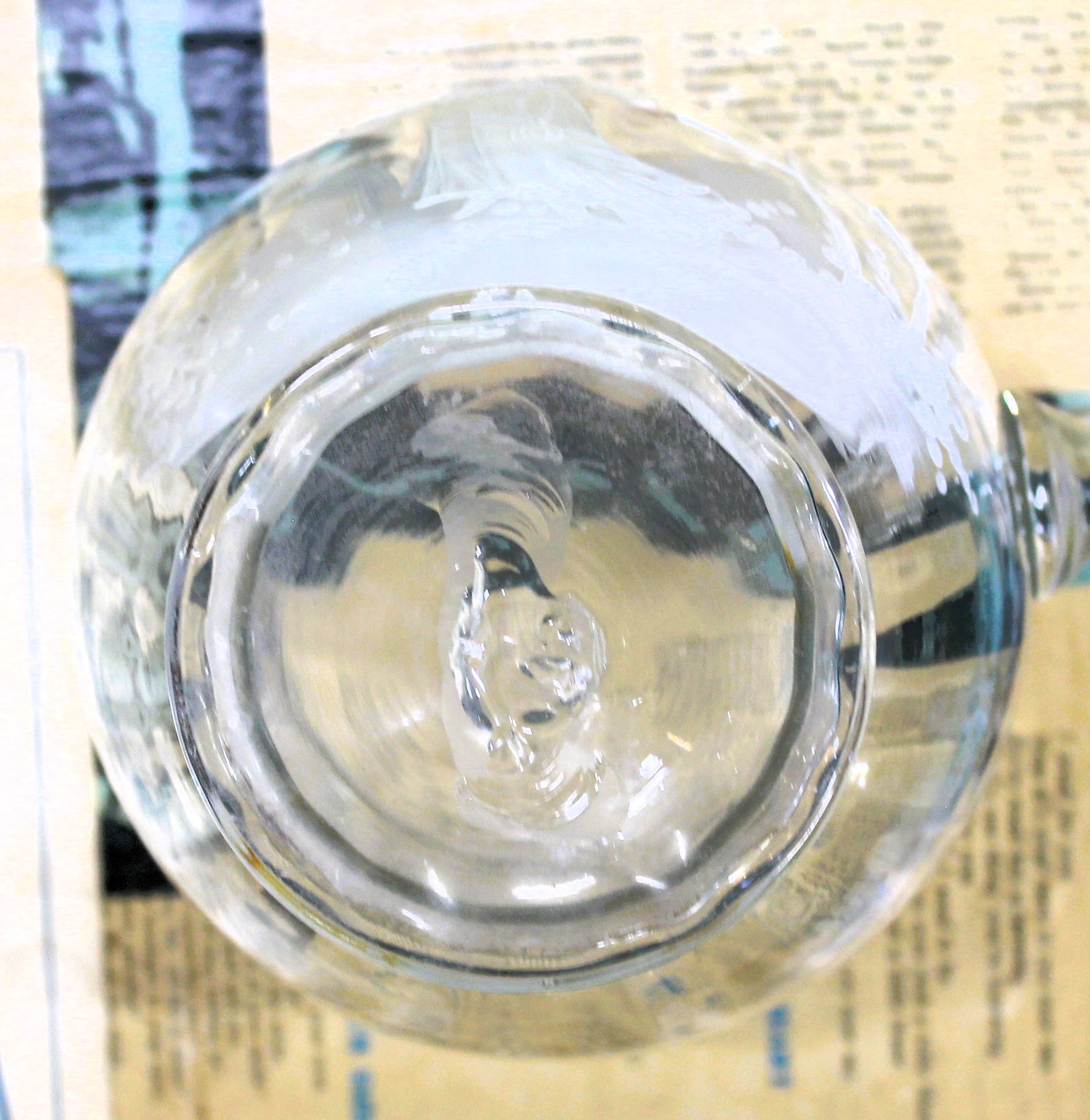 Hand Painted Glass Jug - morpeth antique centre hunter valley region vintage victorian mary gregory clear glass painted enamel jug vase