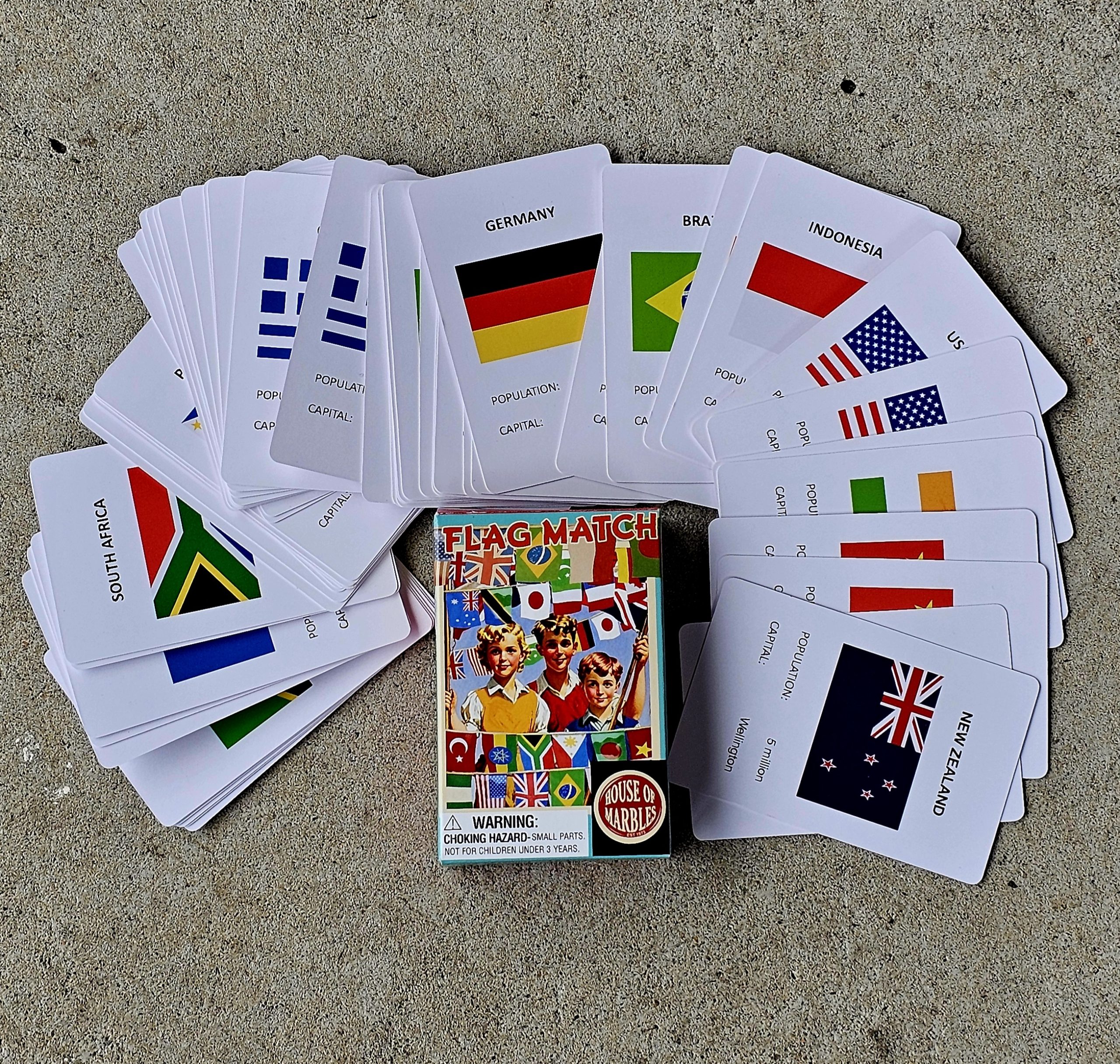 Memory Card Game - Flag Match - morpeth gift gallery hunter valley region card game memory flag match international world country