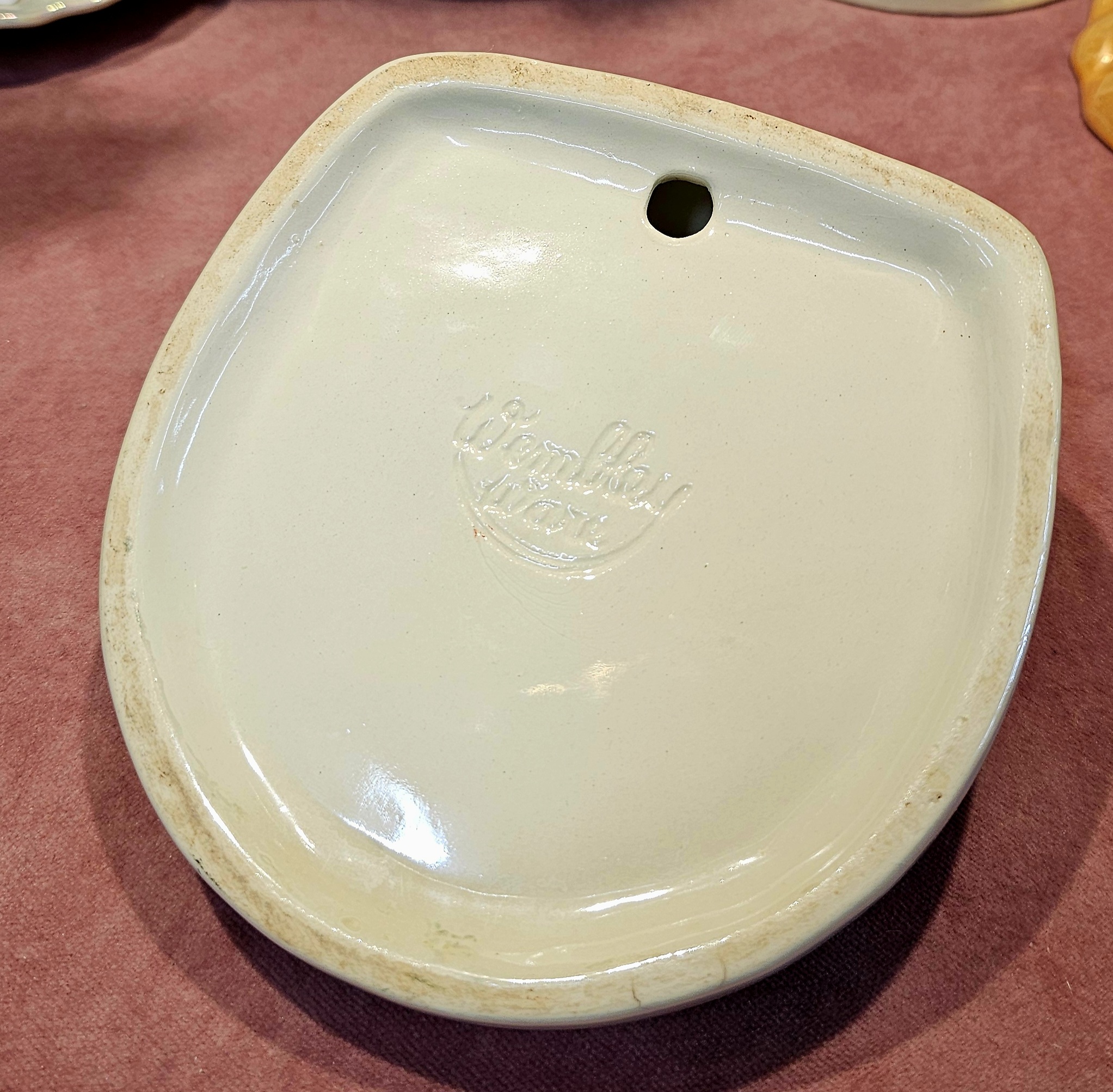 Wembley Ware Budgerigar tray - morpeth antique centre hunter valley region treasured memories wembley ware western australian pottery ceramics lustre glaze vintage budgerigar ash tray cigarette