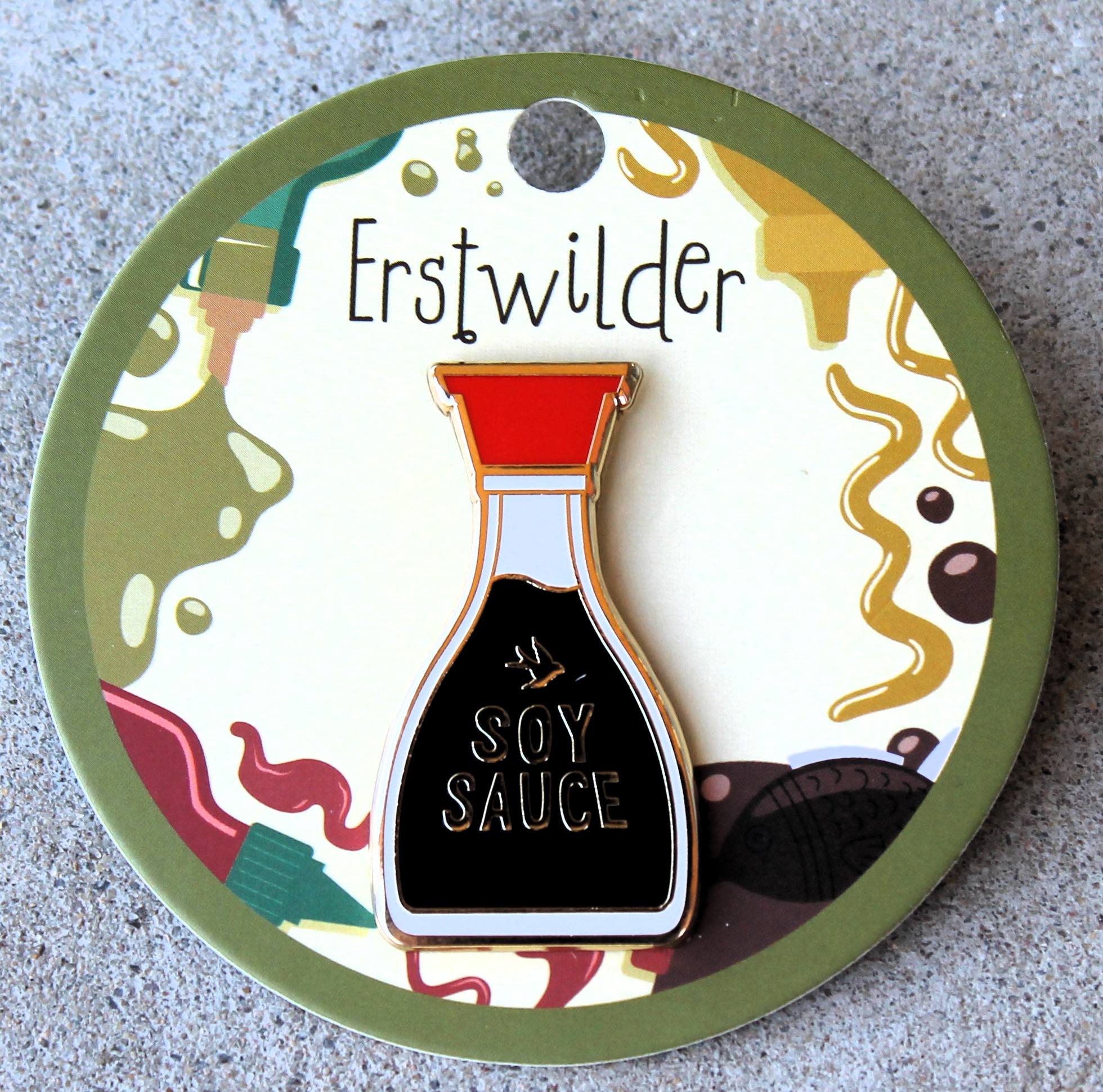 Erstwilder Enamel Pin - The Joy of Soy - Erstwilder Enamel Pin - The Joy of Soy