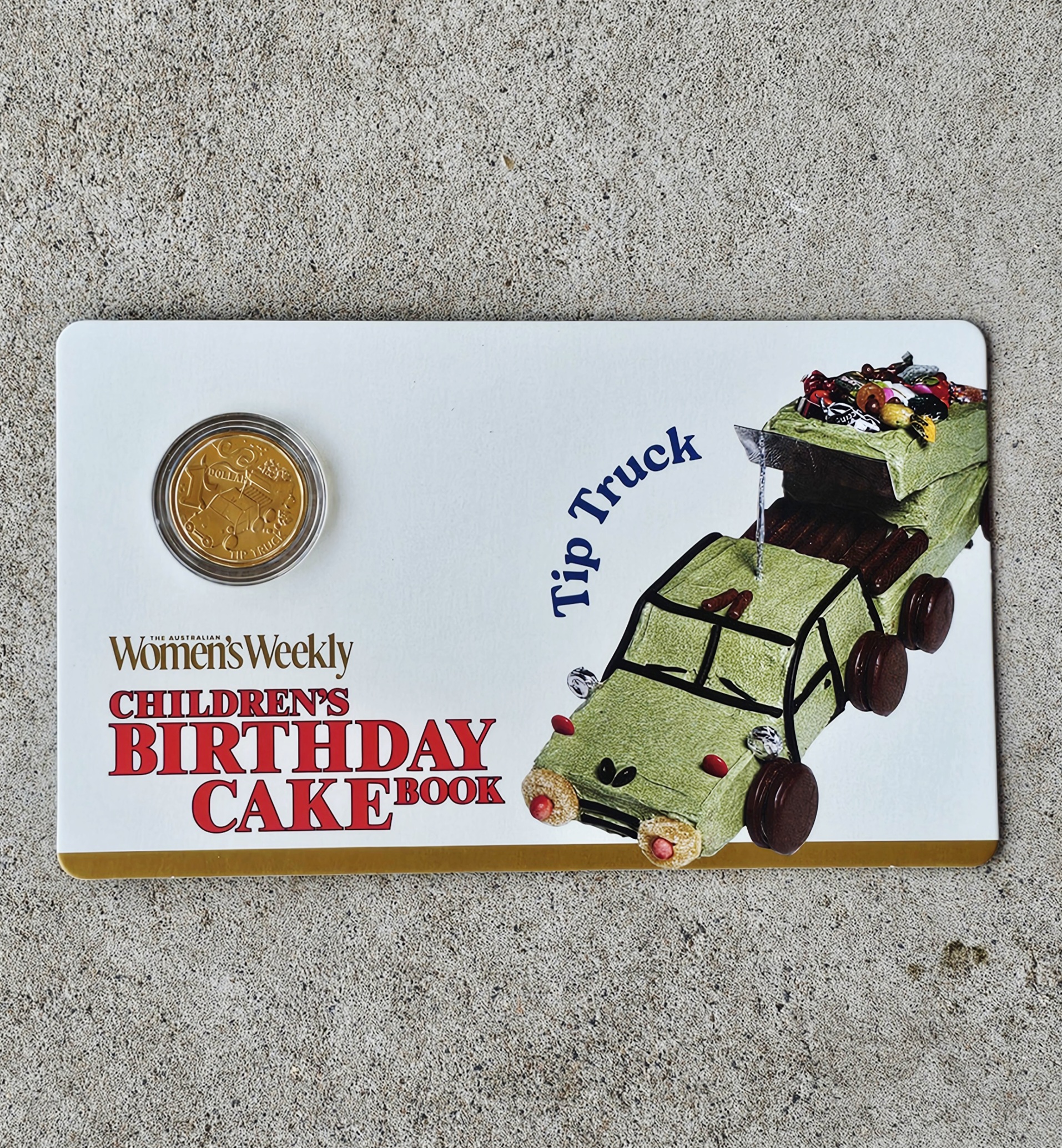 Australian One Dollar - Tip Truck - morpeth antique centre hunter valley region australian royal mint women's weekly collector coin set 45th anniversary birthday cake one dollar two children party hip hip hooray anniversary limited edition tip truck