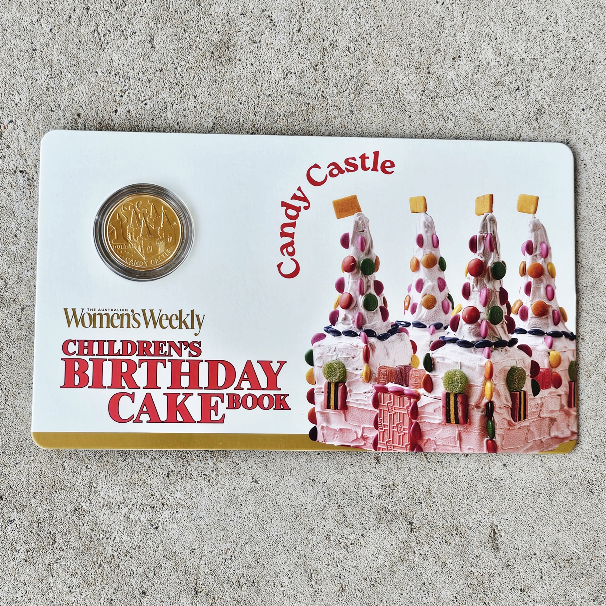 Australian One Dollar - Candy Castle - morpeth antique centre hunter valley region australian royal mint women's weekly collector coin set 45th anniversary birthday cake one dollar two children party hip hip hooray anniversary limited edition candy castle