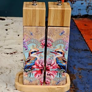 Salt & Pepper Grinders with Tray – Kookaburra