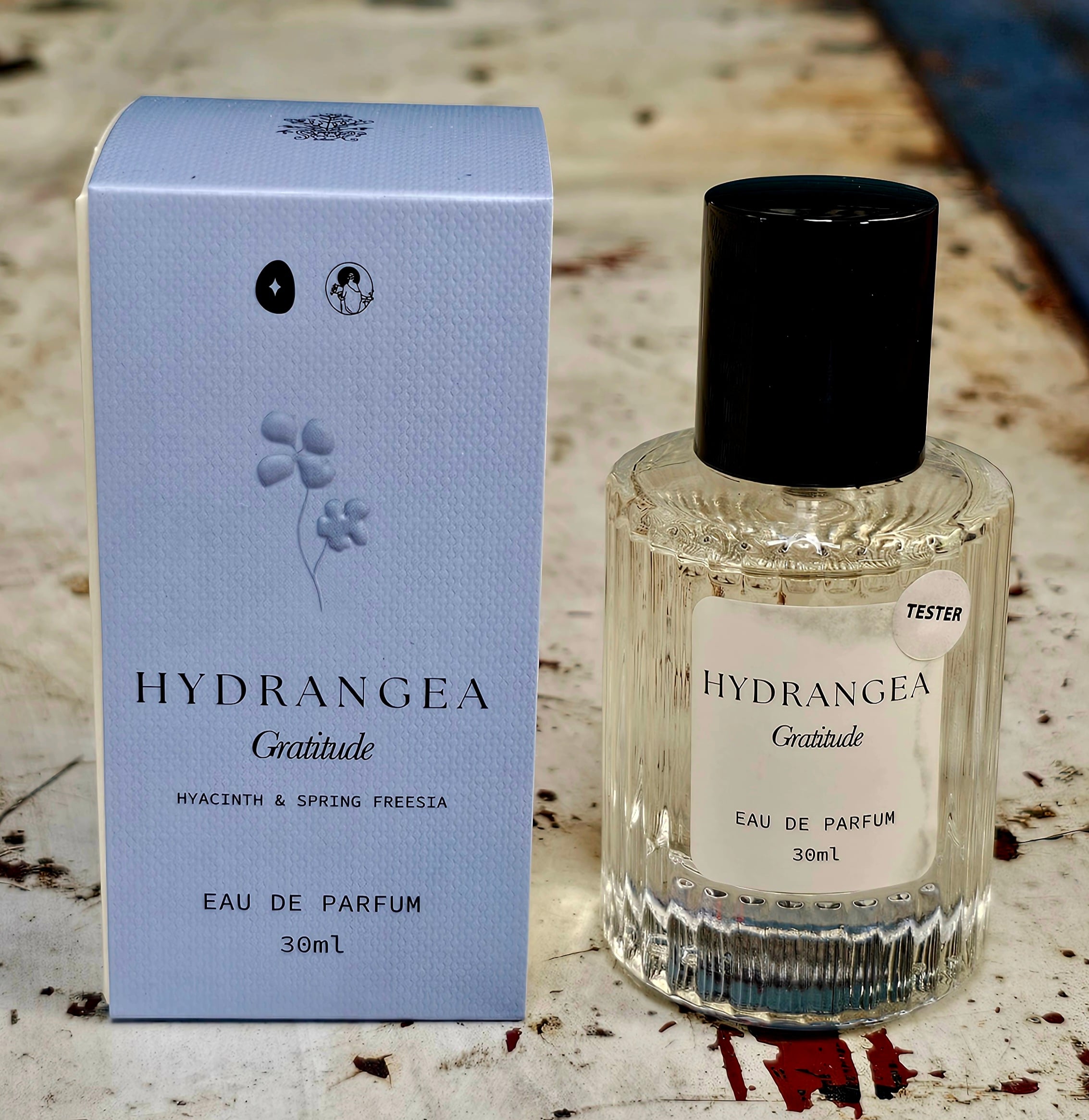 Eau de Parfum - Hydrangea - morpeth gift gallery hunter valley morpeth language of flowers eau de parfum studio solhydrangea sunflower daffodil sweet pea geranium lotus 30ml