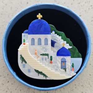 Erstwilder Brooch – Santorini Sunset