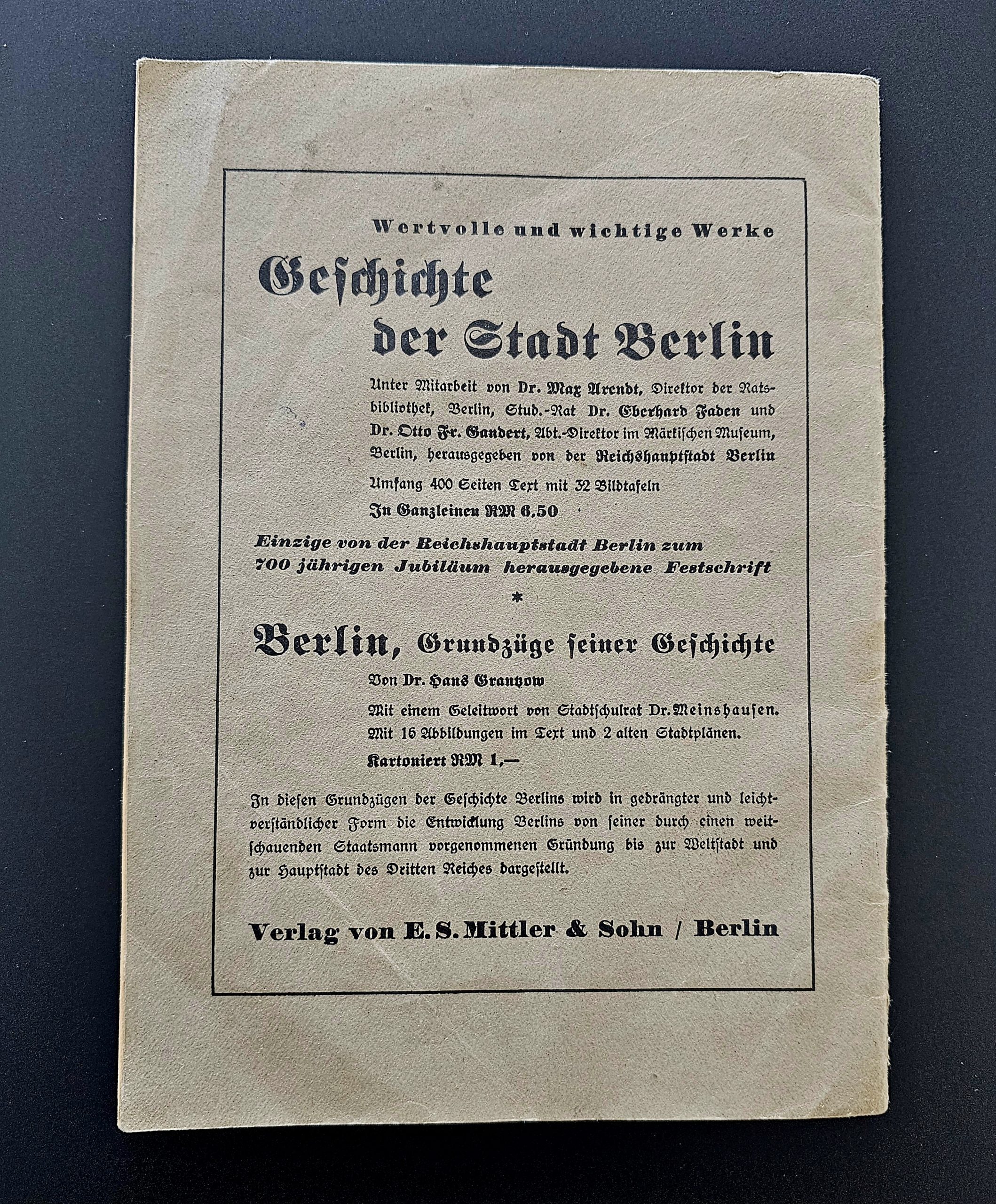 Porcelain Plaque & Book - Berlin 700 Year Anniversary - morpeth antique centre hunter valley region porcelain berlin bear coat of arms plaque commemorative seven hundred 700 years 1237 1937 790 anniversary third reich german city olympics summer winter book