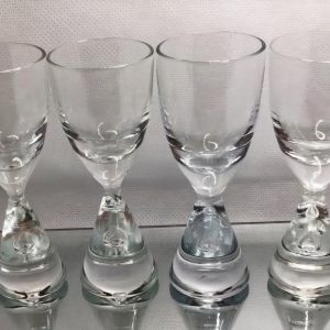 Set of Four Glasses by Holmegaard, Denmark