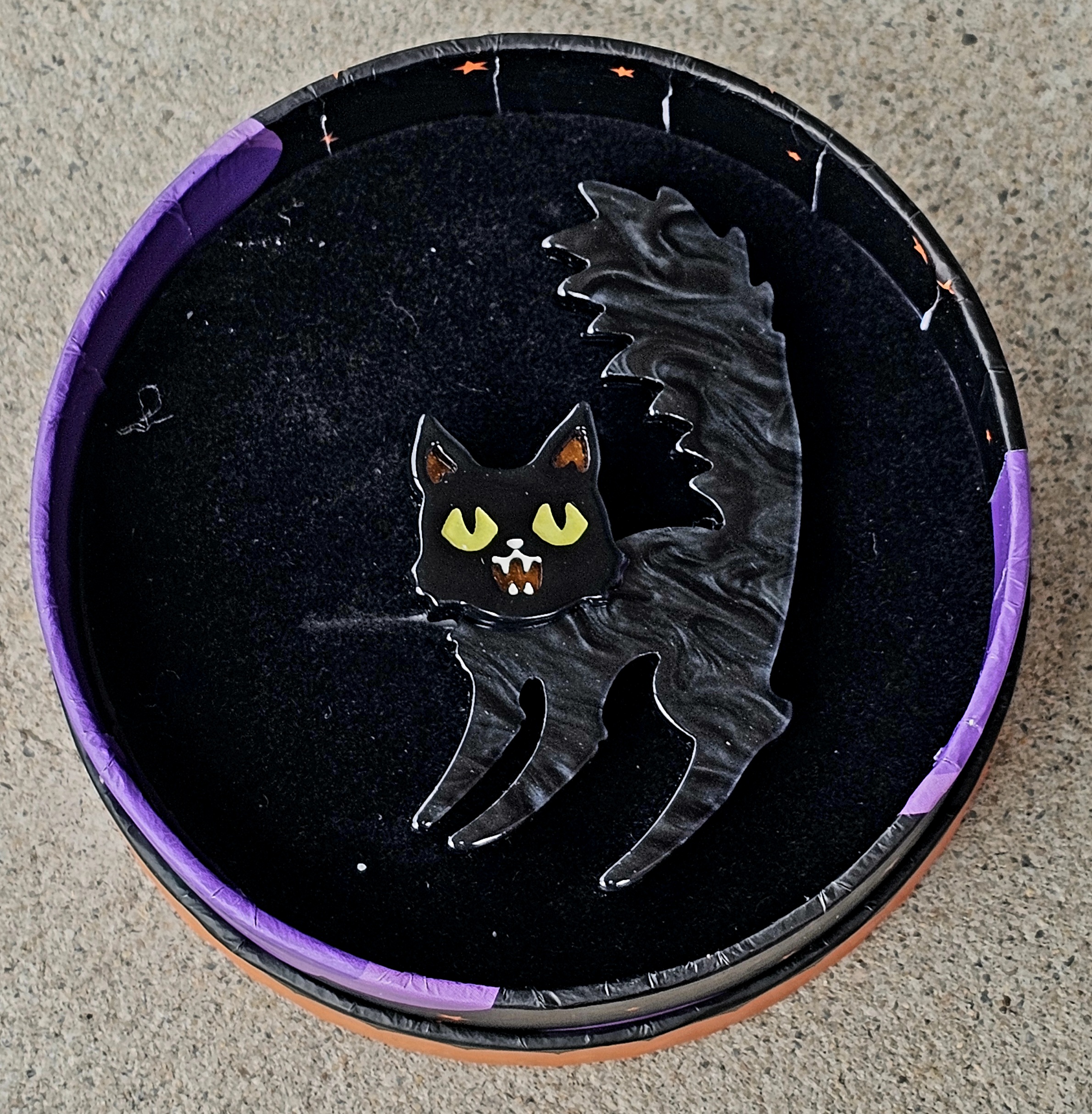 Erstwilder Brooch - Catastrophic Fright - morpeth antique centre hunter valley region gift gallery erstwilder brooch halloween catastrophic fright black peter tom cat pet cemetery