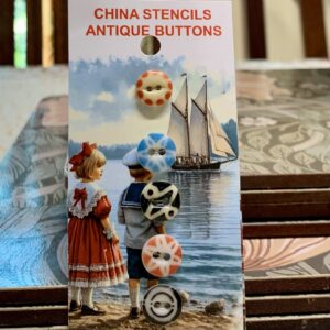 Stencils, 5 china buttons (code 011)