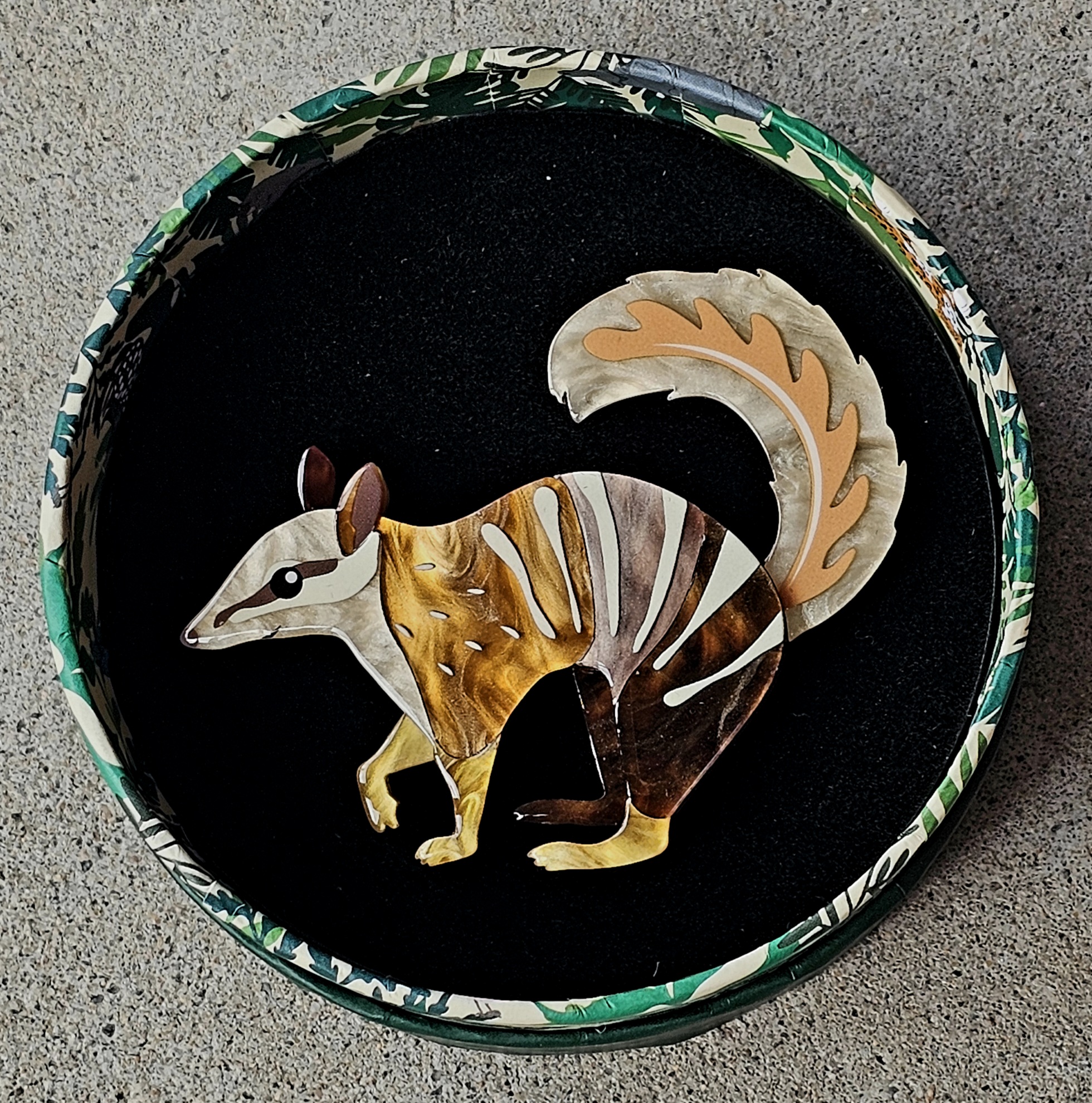 Erstwilder Brooch - Numbat - morpeth antique centre hunter valley region erstwilder the rarest kind endangered threatened species brooch earrings enamel pin double numbat
