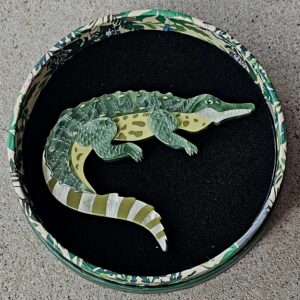 Erstwilder Brooch – Siamese Crocodile