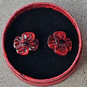 Erstwilder Earrings – Remembrance Poppy