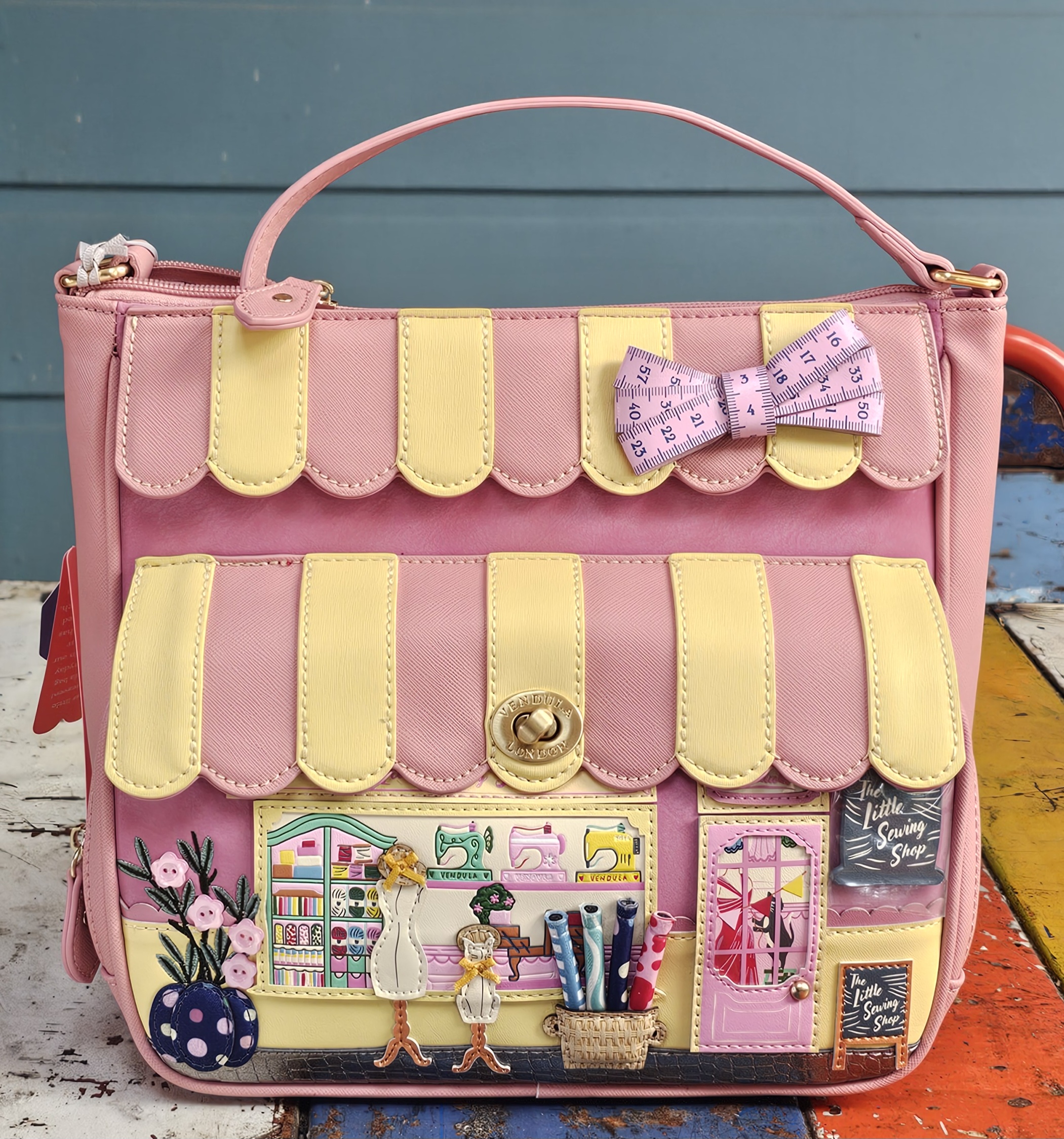 Vendula Esme Bag - Sewing Shop - morpeth antique centre hunter valley region vendula london collectable grab grace phone pouch kate card coin zip wallet purse handbag cotton reel sewing shop store little esme