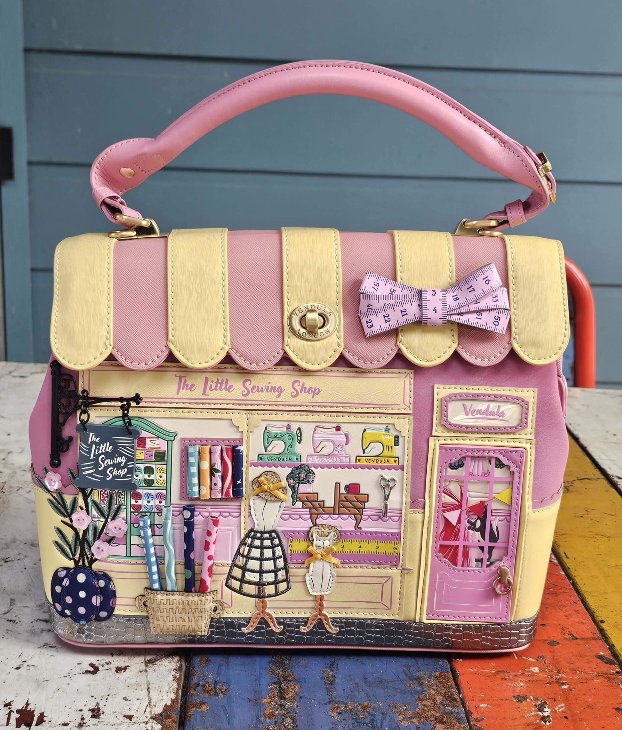 Vendula Grace Bag - Sewing Shop - morpeth antique centre hunter valley region vendula london collectable grab grace phone pouch kate card coin zip wallet purse handbag cotton reel sewing shop store little
