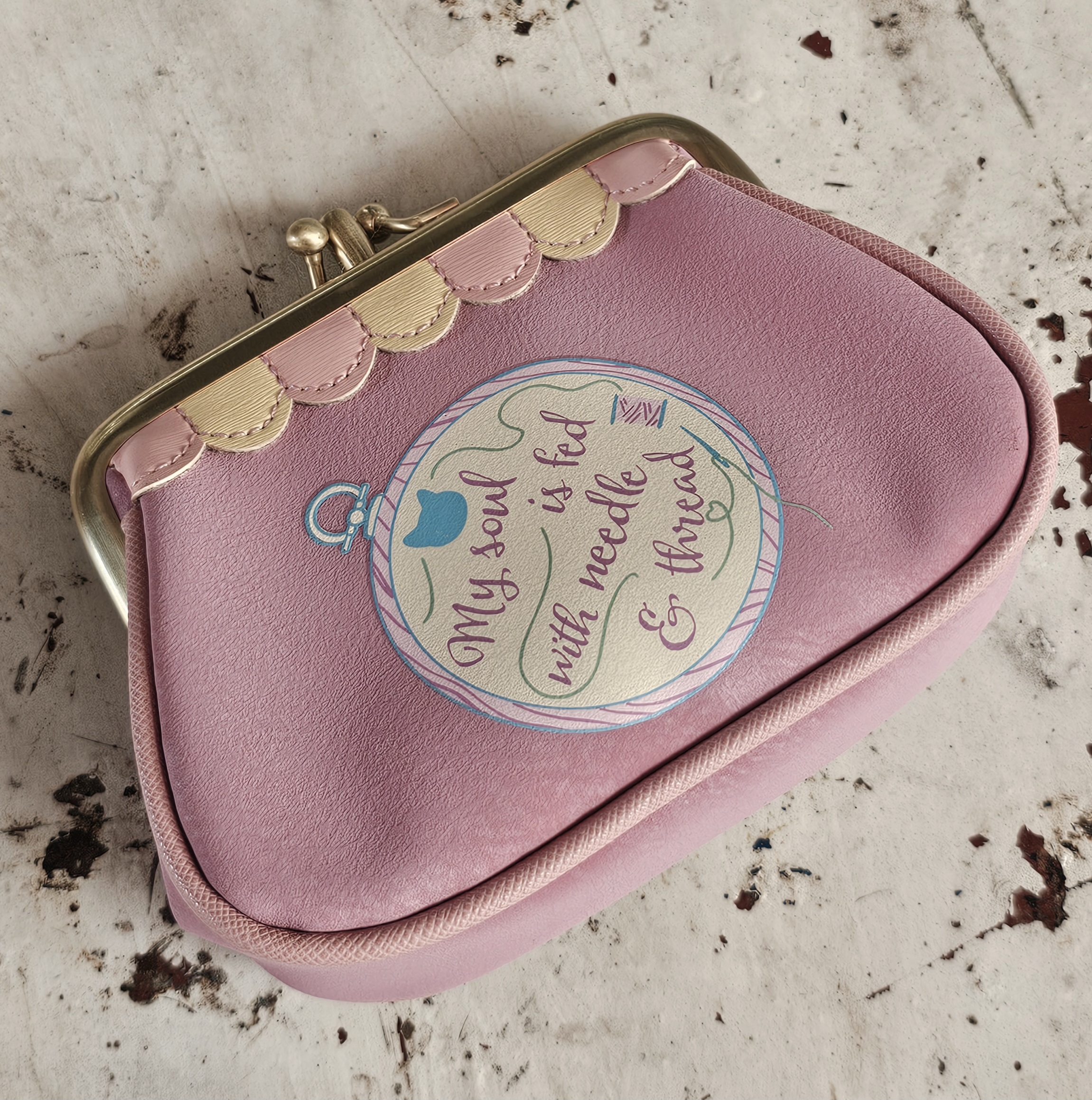 Vendula Clip Coin Purse - Sewing Shop - morpeth antique centre hunter valley region vendula london collectable grab grace phone pouch kate card coin zip wallet purse handbag cotton reel sewing shop store little