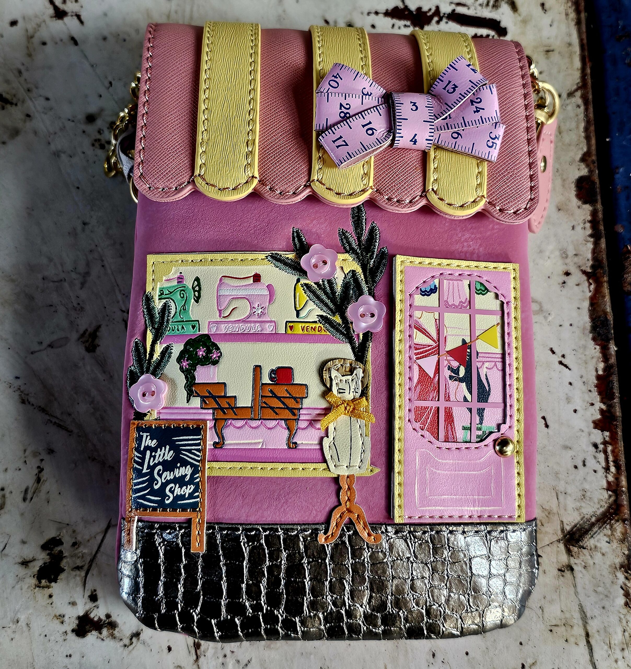 Vendula Phone Pouch - Sewing Shop - morpeth antique centre hunter valley region vendula london collectable grab grace phone pouch kate card coin zip wallet purse handbag cotton reel sewing shop store little