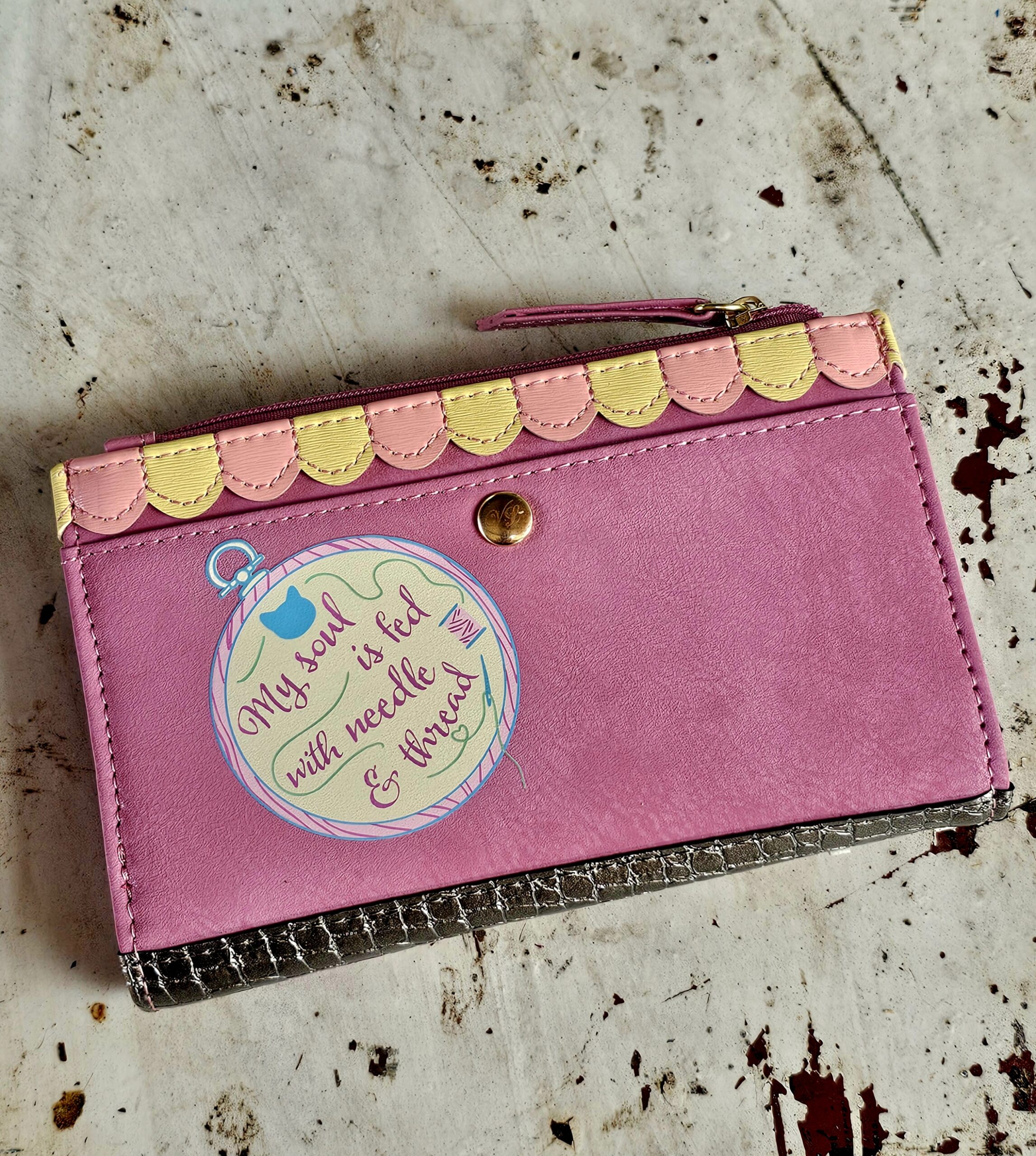 Vendula Folding Wallet - Sewing Shop - morpeth antique centre hunter valley region vendula london collectable grab grace phone pouch kate card coin zip wallet purse handbag cotton reel sewing shop store little